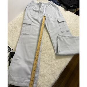 Pink Victoria Secret Brushed Woven Cargo Pants High-Rise XS NWT